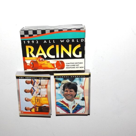 1992 All World Racing Limited Edition 100 Card Keepsake Box Set - Picture 2 of 7